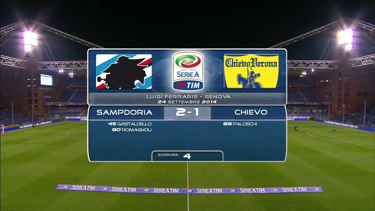 Video SAMPDORIA 2 - 1 CHIEVO - Risultati e Highlights ...